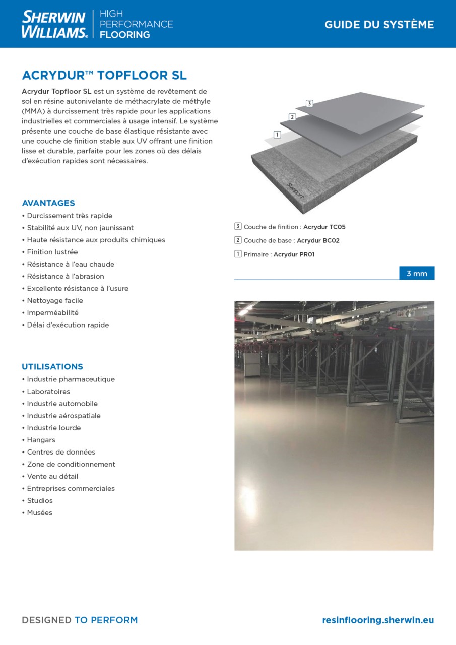Acrydur Topfloor SL | Sherwin-Williams