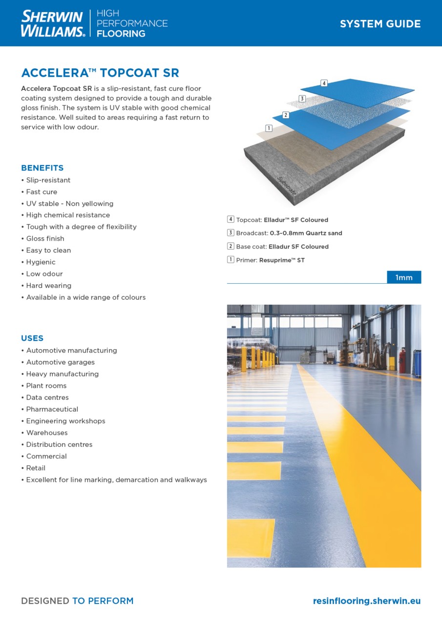 Accelera Topcoat SR System Guide