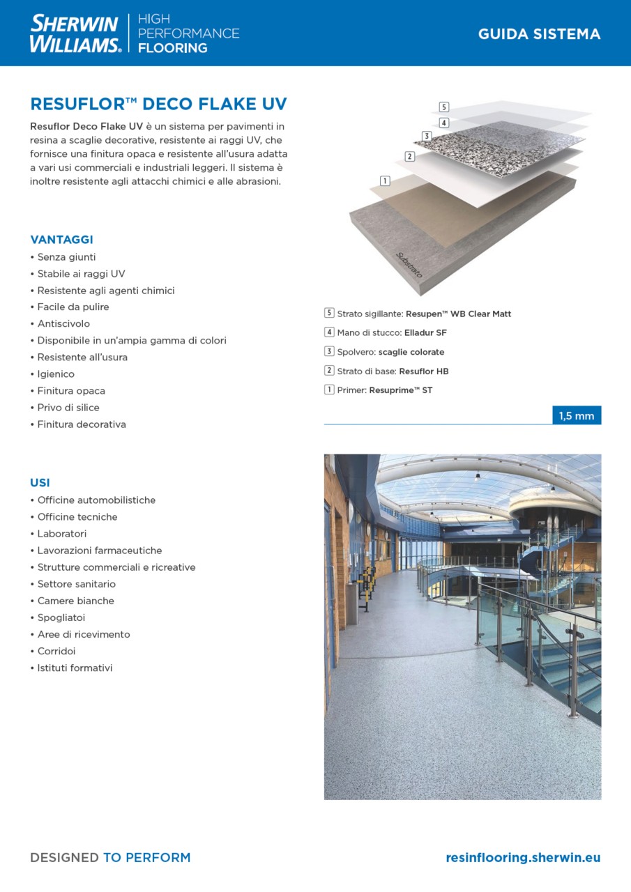 Resuflor Deco Flake UV System Guide