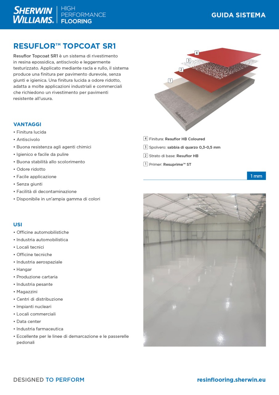 Resuflor Topcoat SR1 System Guide